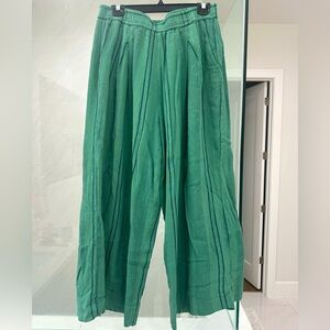 Sundry Green Wide Leg Pants